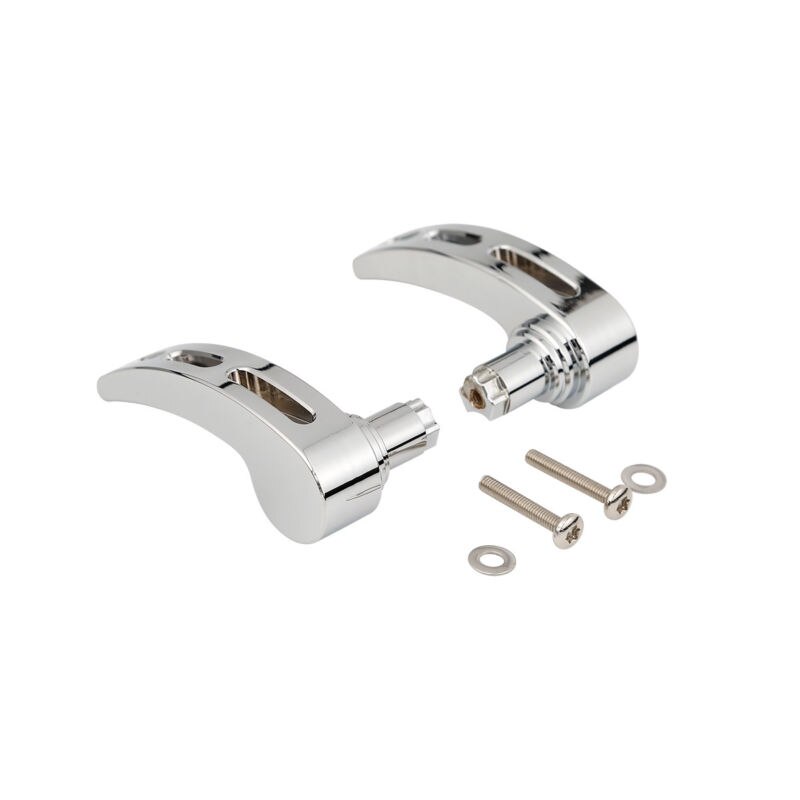 Tampa estilo Chrome Alforje 2 Levantadores Para Harley Street Glide Tri Glide Touring Road King FLHR FLTRX FLHTK 14- 17 motocicleta