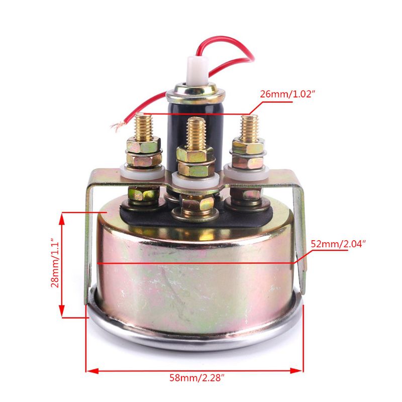 2" 52mm 12V Metal Mechanical Car Fuel Level Gauge Car Meter E-1/2-F Fuel Level indicat