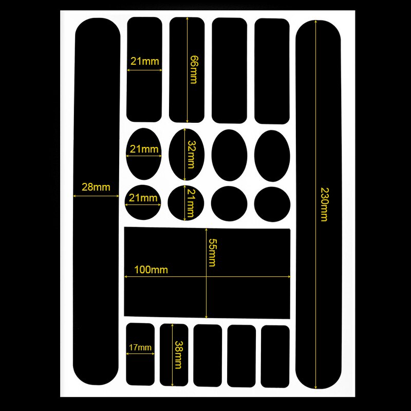 Mtb Frame Protector Racefiets Sticker Decal Fiets Beschermende Film Anti-Kras Voorvork Keten Bescherming Stickers