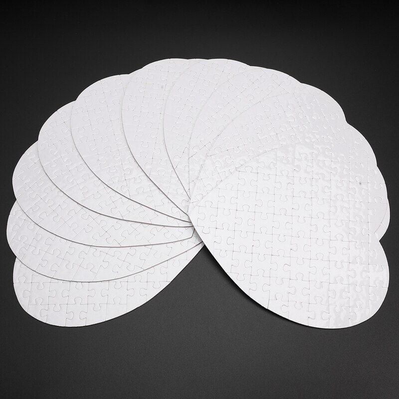 6 Puzzles Vierges A5 Pour Sublimation - 80 Pièces Par Puzzle - Carton Blanc Pour Transfert Thermique - 3