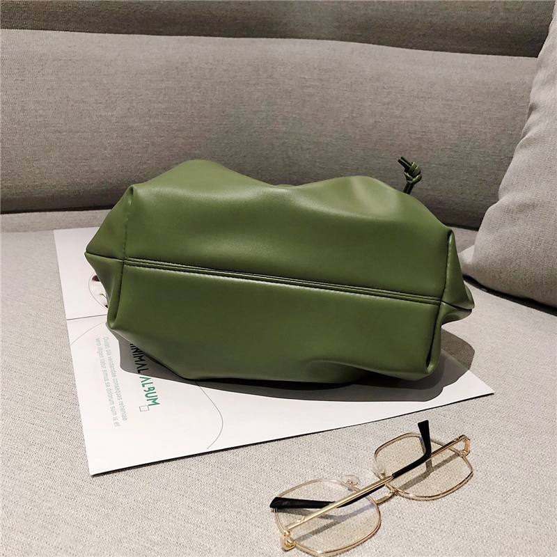 Bags for women Handbag Cloud bag Leather Lady Single Shoulder Dumpling Bag Wrinkle bag Messenger Bag bolsa