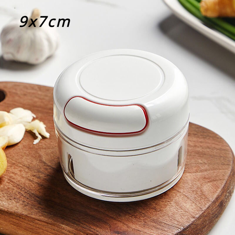 500/900ml manueller Fleischwolf Knoblauch Hacker drehen Knoblauch presse Brecher Gemüse Zwiebel schneider Küche Koch zubehör: Armee Grün