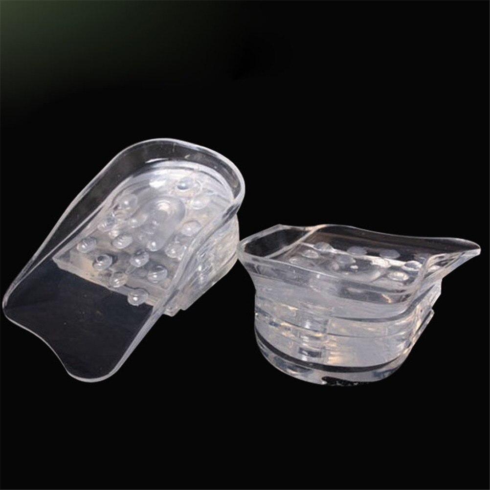 1 par de inserciones ajustables para Taller almohadillas para zapatos de elevación Inserciones de Gel de silicona aumento de altura 5 capas plantillas cómodas para mujeres y hombres