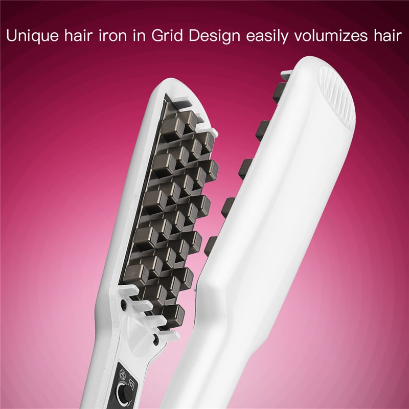 CkeyiN-Rizador de pelo esponjoso, plancha voluminizadora, rizador de pelo con ondas pequeñas, herramientas de estilismo para el cabello