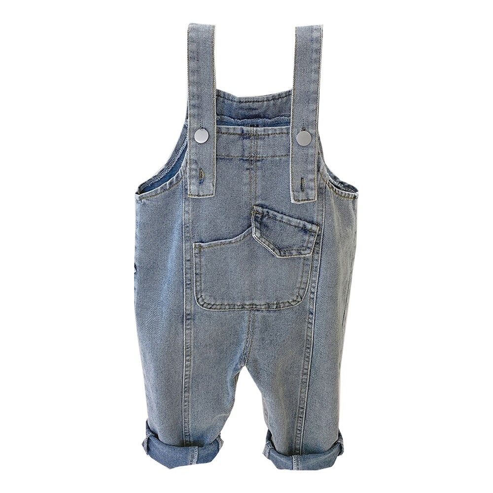 Lente Baby Jongen Overalls Blue Denim Kids Jeans Losse Casual Kinderen Kleding School Peuter Broek