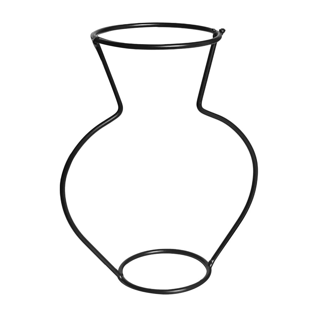 8 Types Nordic Style Iron Line Flower Vase Simple Metal Plant Holder DIY Iron Vase Ornaments Table Iron Vase Rack Home Decor: 4