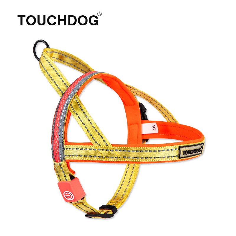 Touchdog koiran valjaat led valot koiran talutushihna heijastavat koiran kaulapannat valjaat koirille lemmikkitarvikkeet pienet keskisuuret koirat: Tdlh 00080d / L