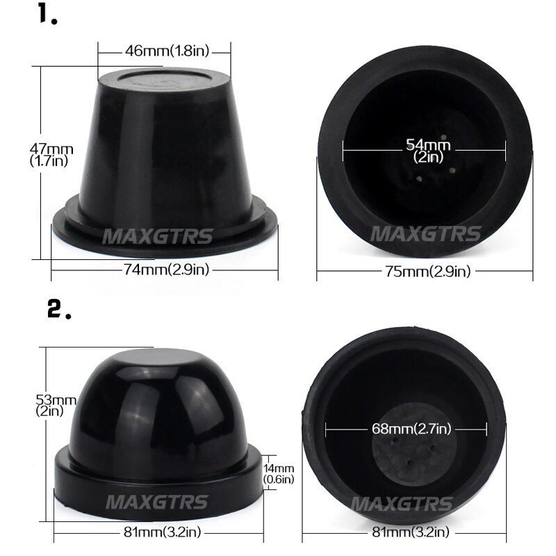 1x hid led koplamp auto stofkap rubber waterdicht stofdicht afdichting koplampkap auto styling accessoires doe-het-zelf retrofit werk