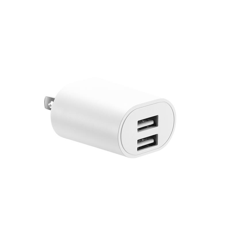 Tablet Charger Plug For Apple Huawei Samsung Xiaomi Universal Tablet Charger 5V2.4A Dual USB Port Charging Chargers US Plug: White