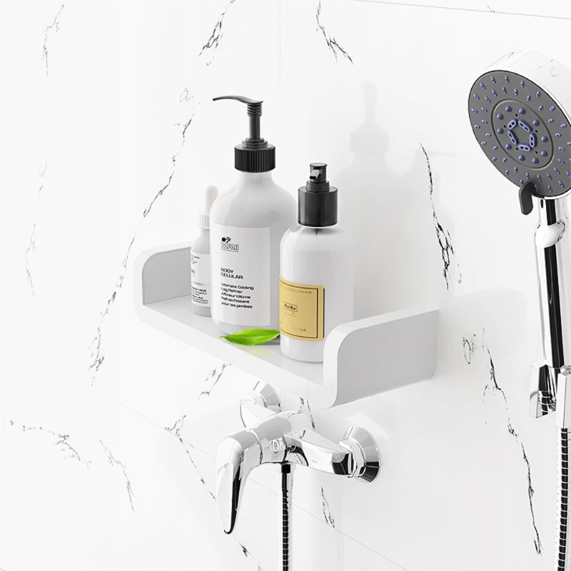 U Shape Wall Shelf Suction Floating Corner Shower Shelf Bathroom Shampoo Shower Shelf Holder Kitchen Storage Rack Organizer