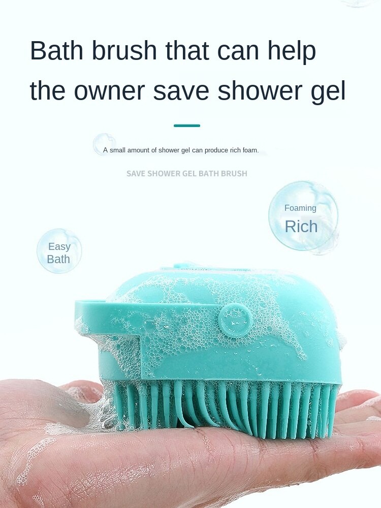 Cepillo de baño para perros, esponja milagrosa para frotar, herramientas especiales de limpieza para mascotas, osito/Golden Retriever