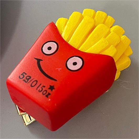 1 pçs bonito engraçado simulação comida hambúrguer clipe dos desenhos animados para crianças batatas fritas bolo grampo de cabelo menina presente aniversário festa decoração: CÉU AZUL