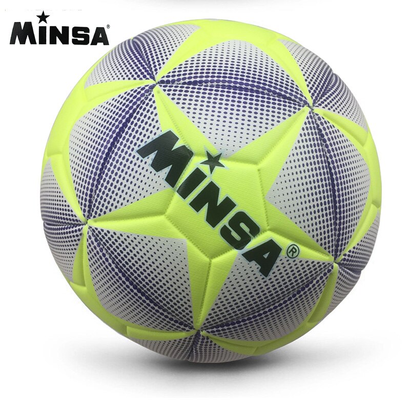 Brand MINSA A++ Standard Soccer Ball PU Soccer Ball Training Balls Football Official Size 5 and Size 4 bal