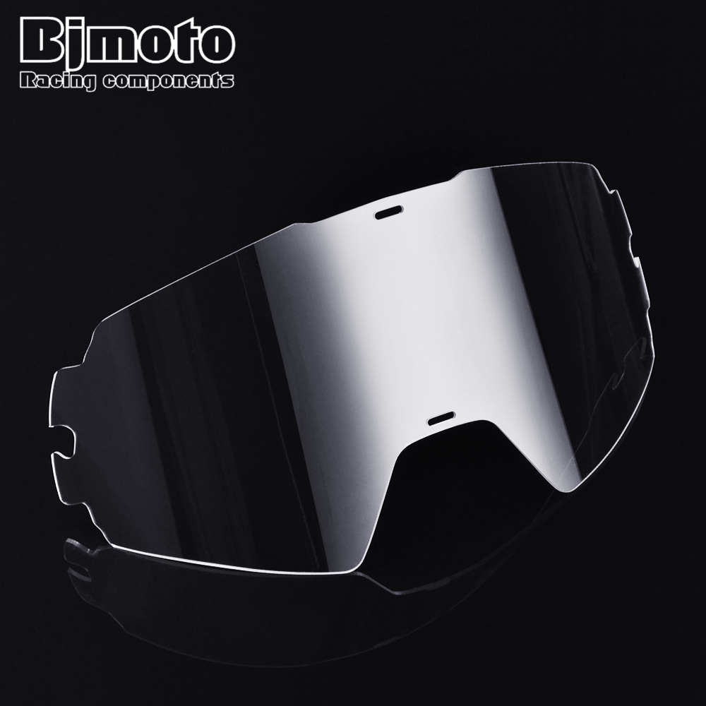Bjmoto motorcykel hjelm briller glas mx motocross snavs cykel briller cykelbriller klar farve linse udskiftning beskyttelsesbriller film