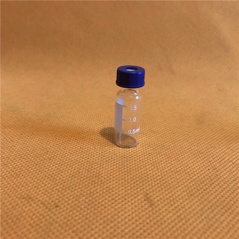 10pcs 2ml Clear Glass Scale Sample Vials chromatographic sample bottle 2ML Glass Bottles With Screw Cap 2ml Packing Bottles