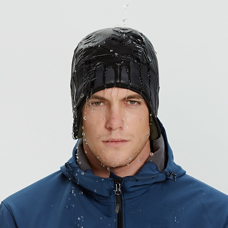 Invierno para hombre al aire libre Super mantener polar gorras de esquí a prueba de viento ciclismo térmico gorras nieve carretera gorros de ciclismo bufanda