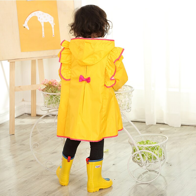 Kids Rain Suit Fun Raincoats Princess Outdoor Thicken Waterproof Rain Coat for Girls 4 Colors Raincoat Kids Poncho