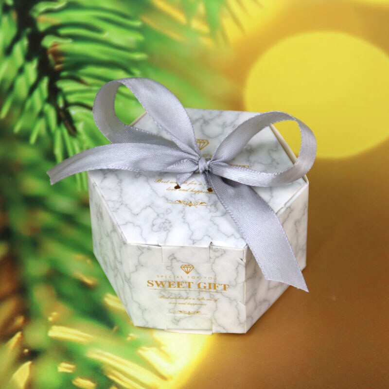 Flamingo Hexagon Candy Box Paper Chocolate Packing Swettt Favor Boxes For Wedding Party Baby Shower Biethday Supplies: A3