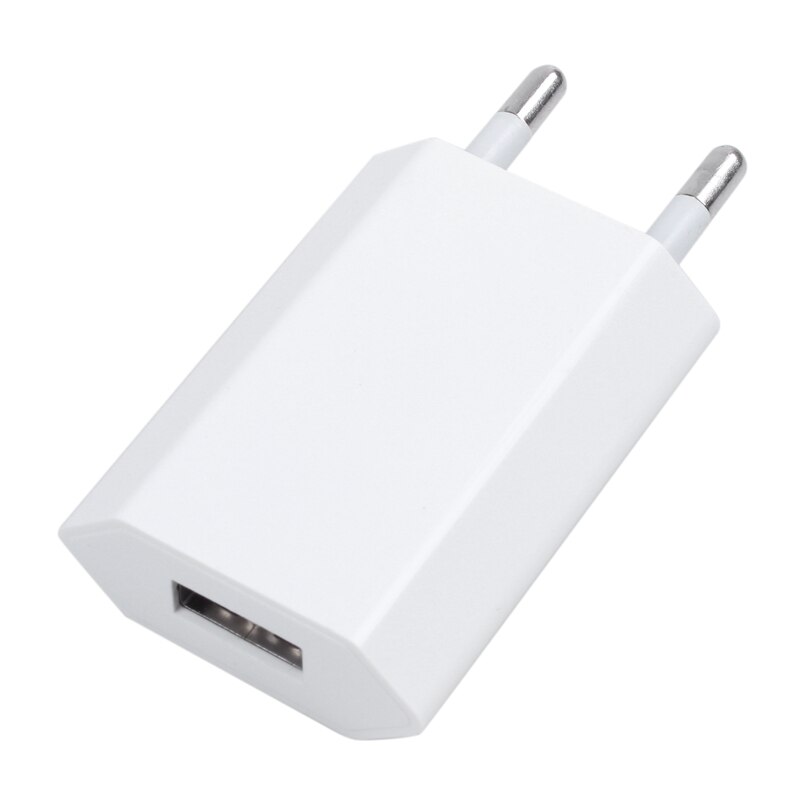 Witte eu usb-lader ac-adapter voor iphone 5, 5s, 4s , 4 3gs ipod touch nano