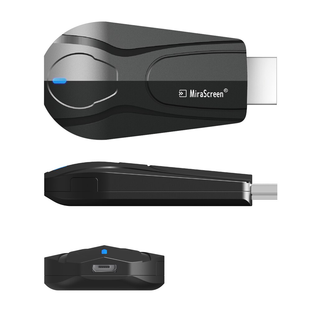 Mirascreen trådløs tv stick miracast airplay modtager 5g 2.4g wifi dongle spejl skærm støbt pusher anycast spejlskærm
