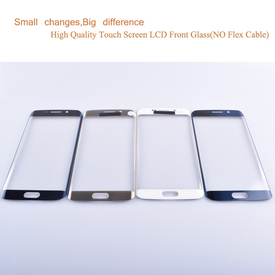 For Samsung Galaxy S6 edge G925 SM-G925V SM-G925P G925F G9250 Touch Screen Front Glass Panel Outer Glass Lens NO LCD
