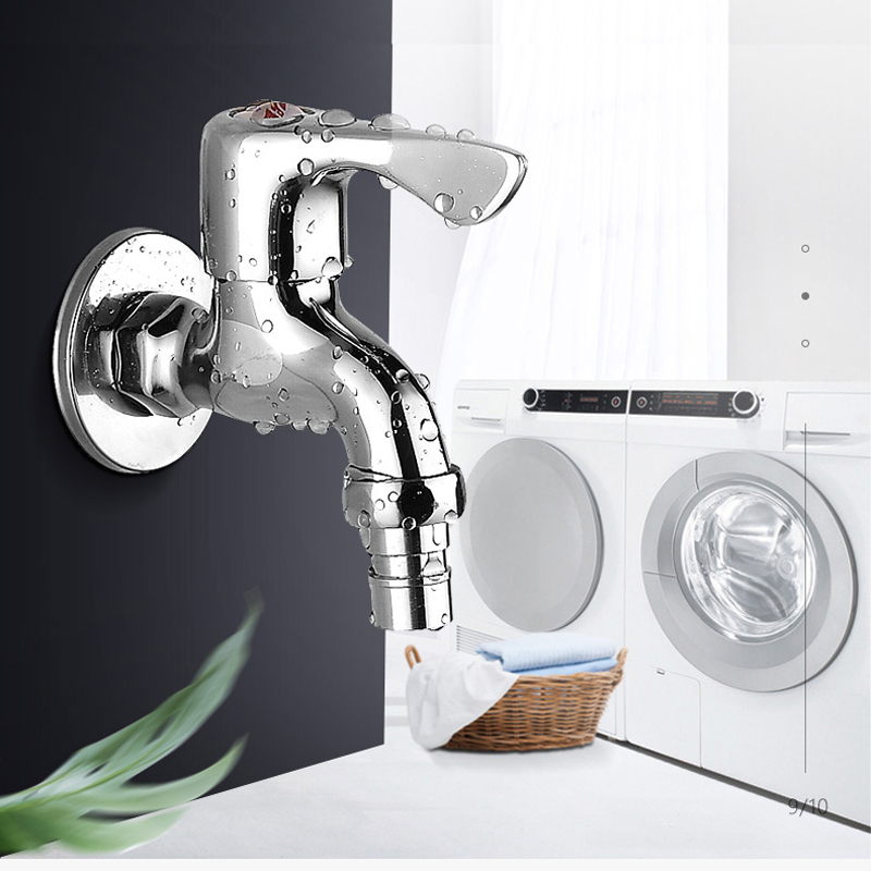 Brass Body Washing Machine faucet Mop Pool Water Tap Wall Mounted