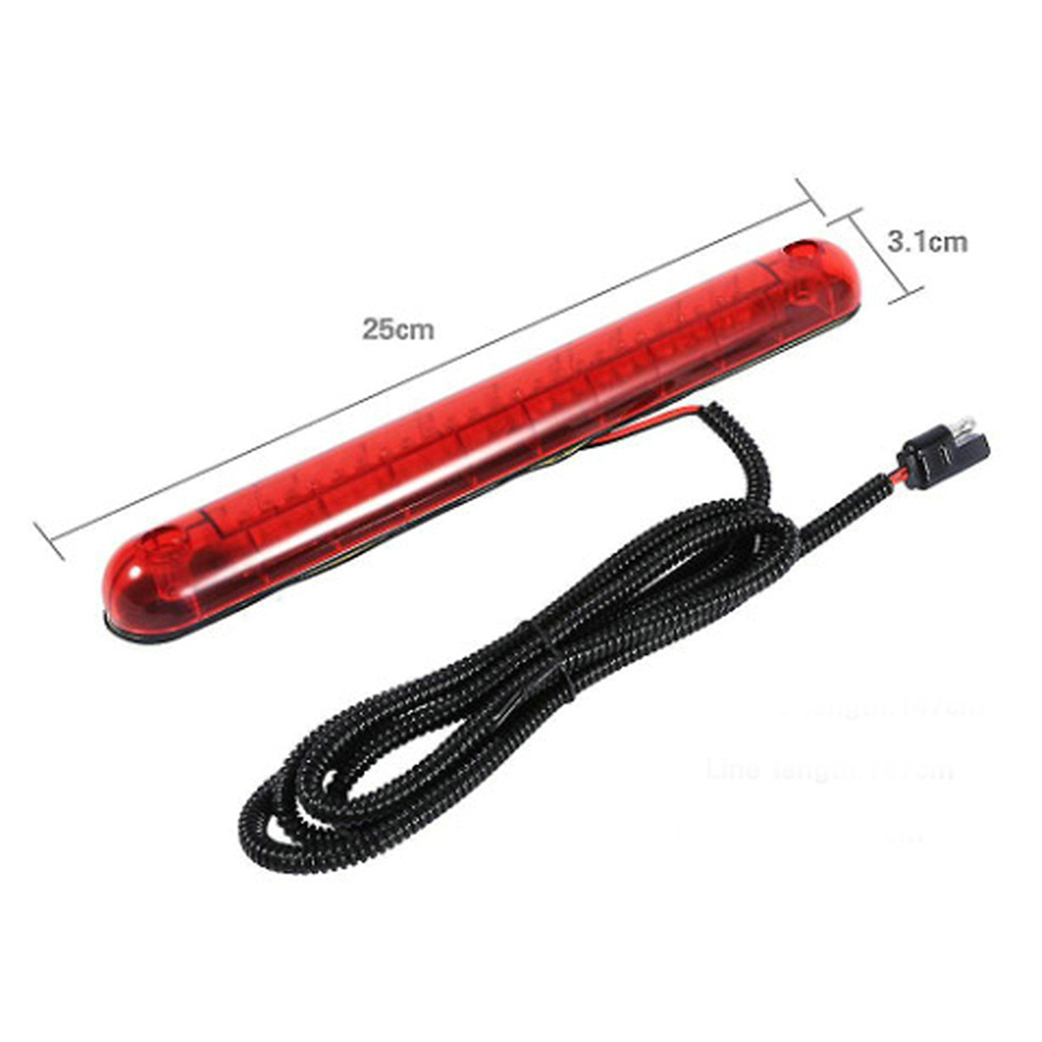 rot 24 LED 12 V Auto Dritte Bremsleuchte Hinten Schwanz Mitte Hochmontierte 3. Bremsleuchte Universal- Für Jede Autos SUVs Lkw Auto Lampe