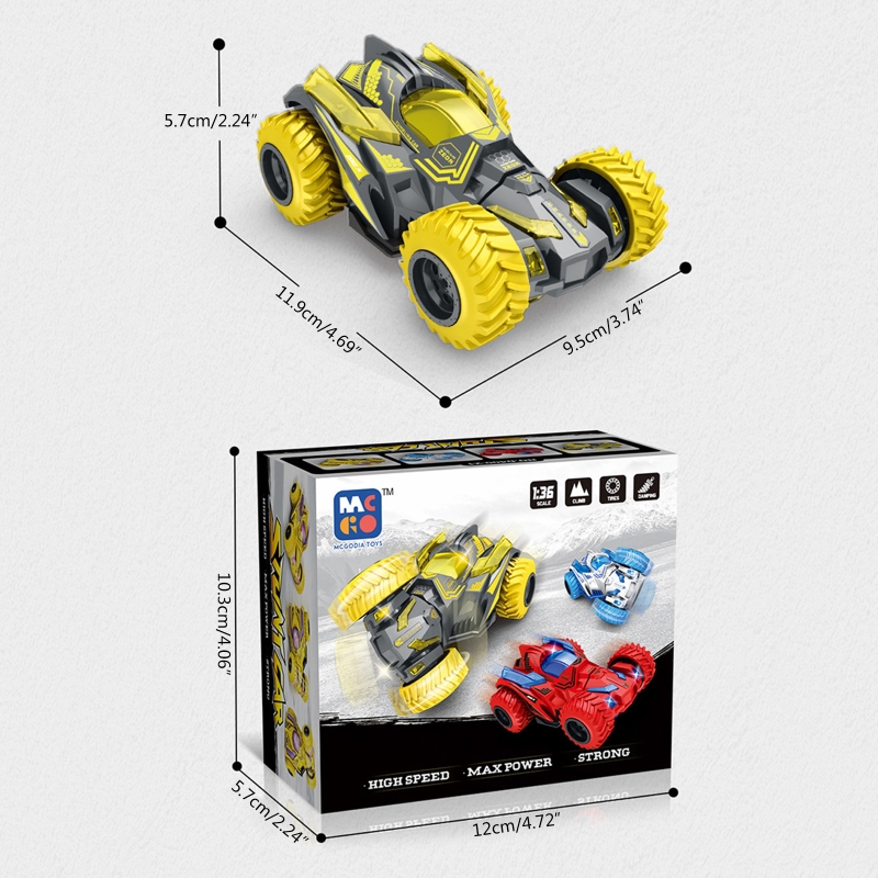 3.74x4.69x2.24&quot; Model Off-road Vehicle Remote Control Car Four-wheel Drift Car Toys High Speed for Kids D5QA