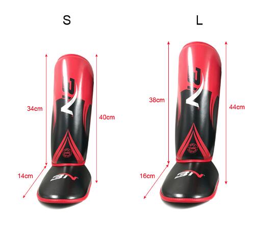 BNPRO boxe protège-tibia Protection de boxe de coup de pied karaté Taekwondo entraînement jambe cheville Protection adulte être courageux jambières