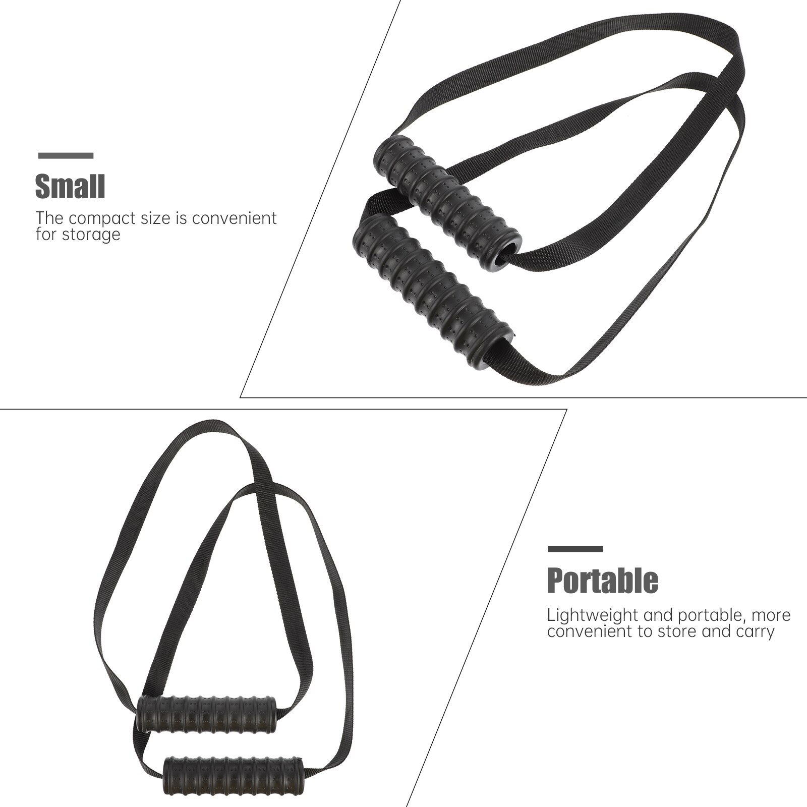 1 Pair Rope Cable Bar Handle Grip Muscle Workout Anti-slip Gym Handle