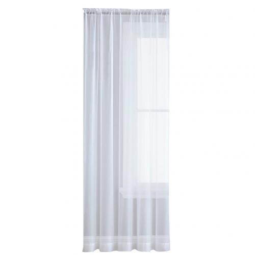1Pc Einfarbig schier Tüll Fenster Vorhang Drapieren Wohnzimmer Balkon Terrasse Dekor Vorhang für dekorieren wohnzimmer, schlafzimmer und: Weiß / 132x160cm