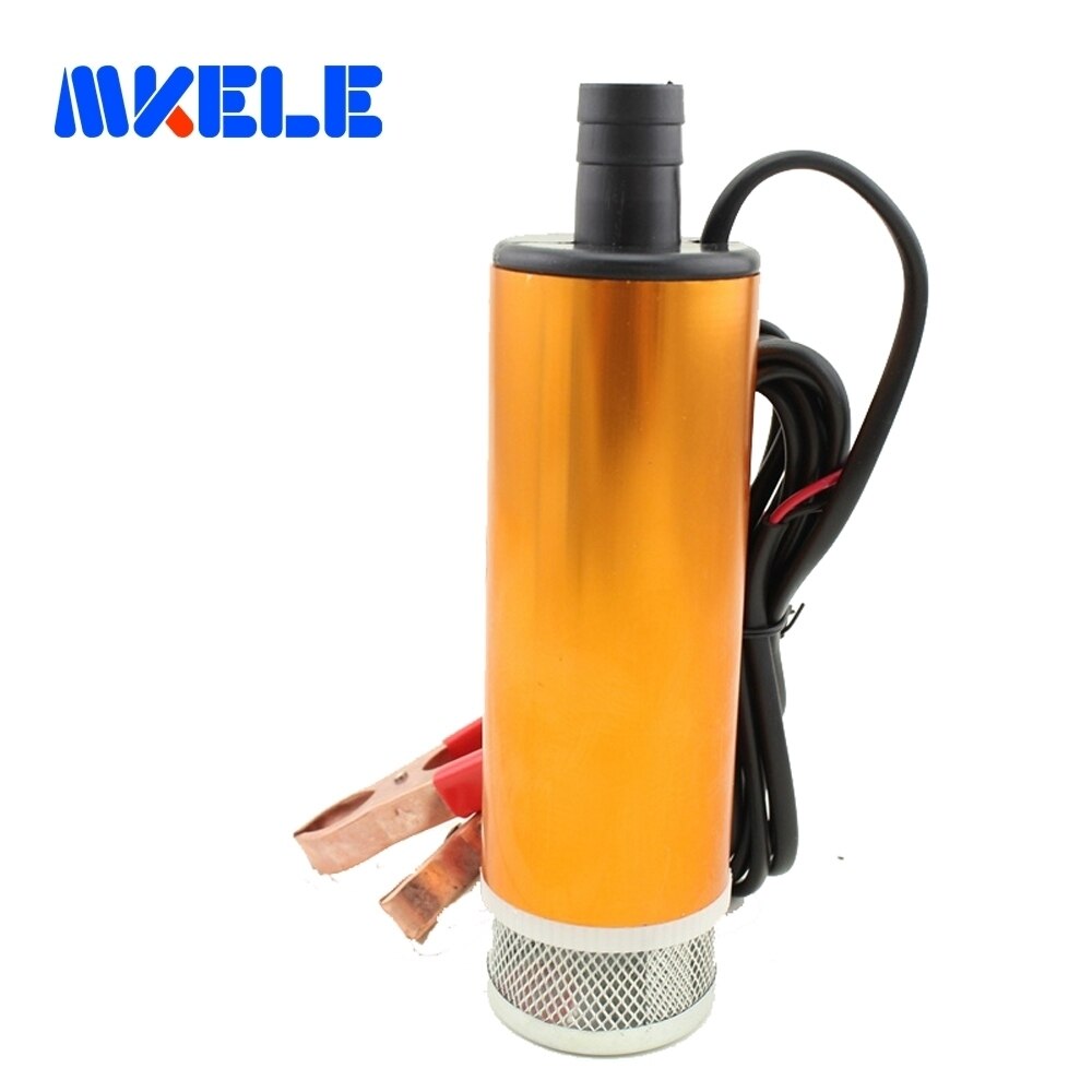 Aluminium Alloy DC 12V Submersible Diesel Fuel Water Oil Pump Car Camping Portable 30L Per Minute