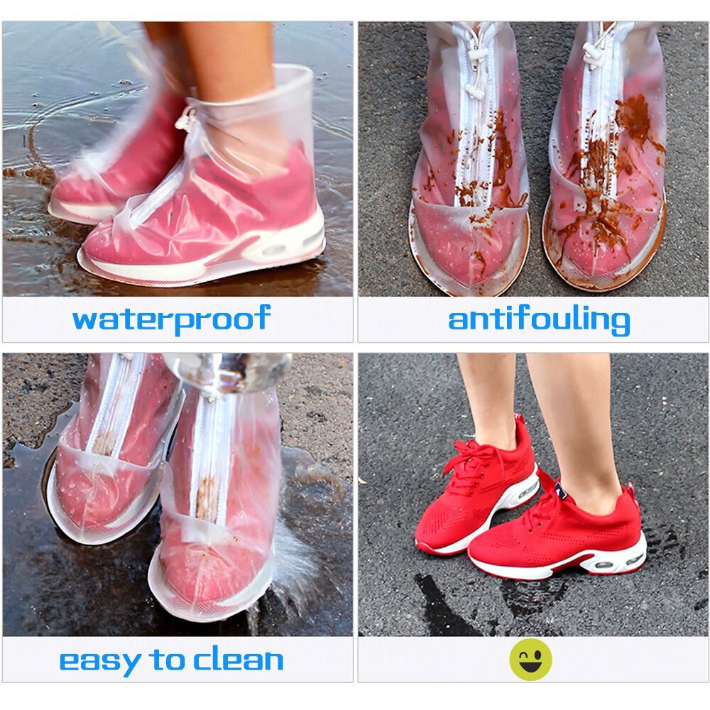Outdoor Rain Shoes Boots Covers Waterproof Slip-resistant Overshoes Galoshes Travel for Men Women Kids Shoes Cover A10