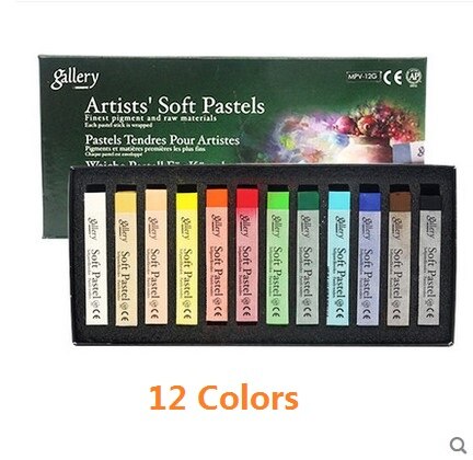 12-72 farver galleri kunstnere bløde kager bedste pigment hver kage pinden er indpakket kunst tegning forsyninger: 12 farver