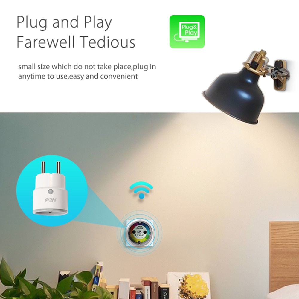 Neo coolcam nas -wr01w-16a wifi eu smart plug witte slimme draadloze eu plug wifi-serie slimme stekker