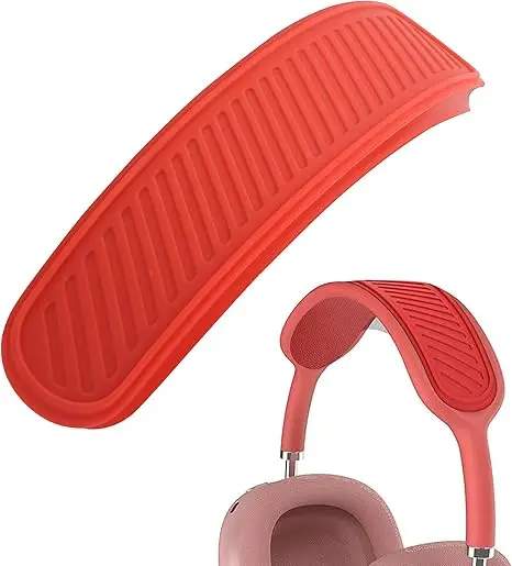 Adequado para airpods max 1/2 fone de ouvido sem fio alta qualidade silicone bandana capa lavável almofada capa protetora: Cáqui