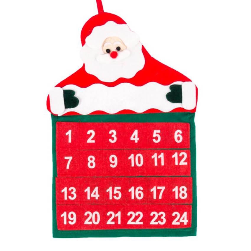 Christmas Advent Calendar Santa Claus Hanging Adve... – Grandado