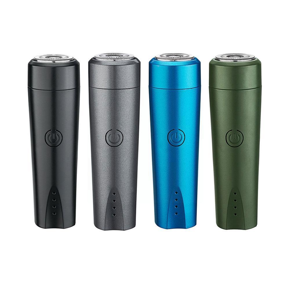 Portable Mini Razor Electric Rotating 1 Head Razor USB Carry Machine Blade Rechargeable Blade Washable Razor To Easy Men's Y1I3