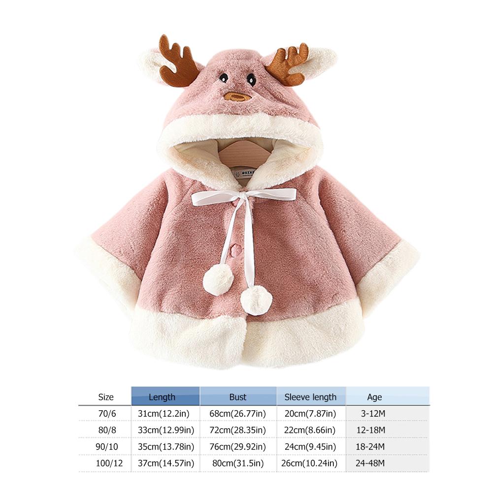 Manteau en coton à manches longues | Manteau pour bébé garçon fille, joli dessin animé coréen, cape couture, veste chaude polaire épaisse à la