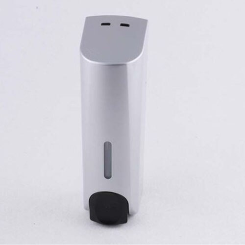 Badkamer Douche Dispenser Wall Mounted Zeep Gel Shampoo Conditioner Container Set Handpers Zeep Flessen: silver-1