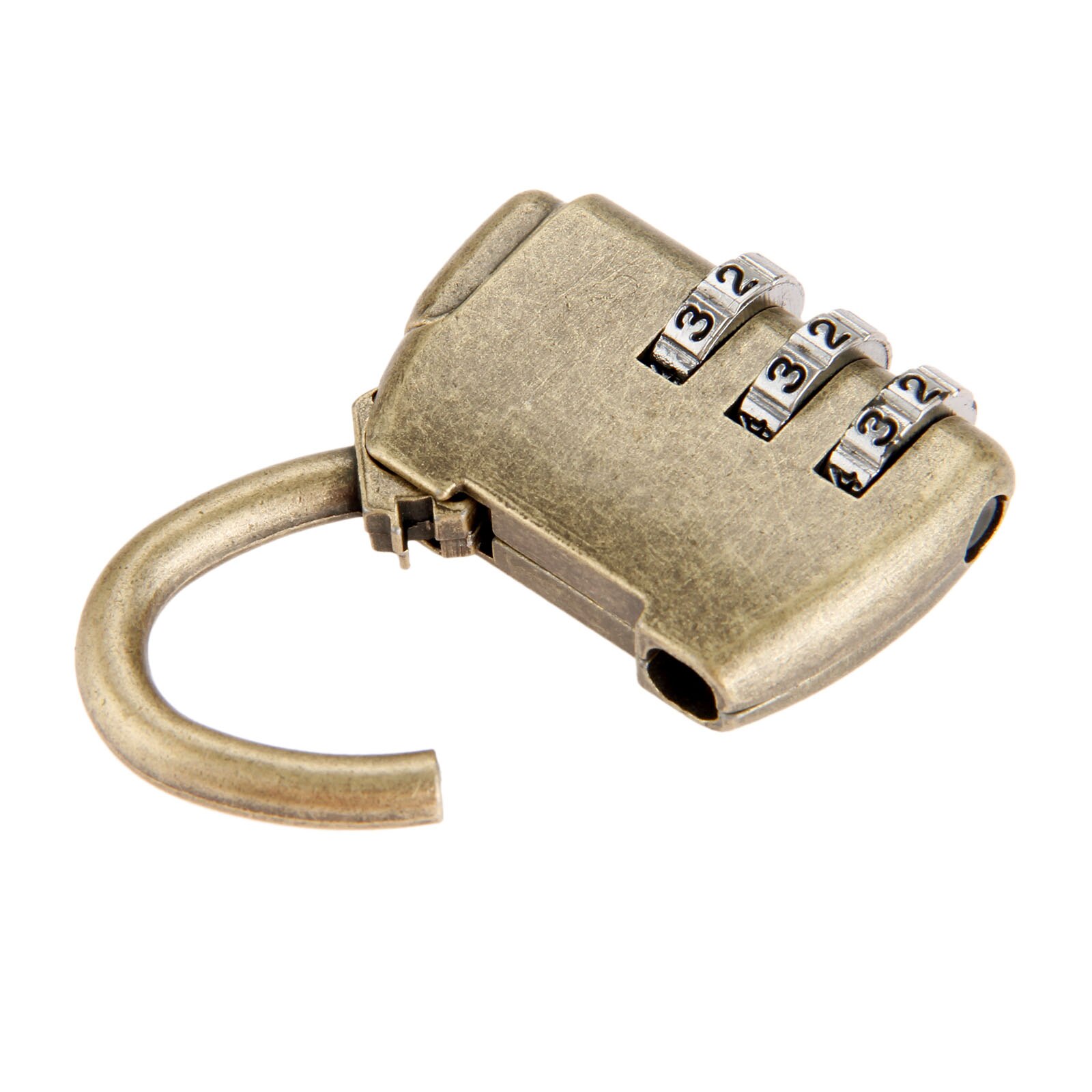Antieke Bronzen Wachtwoord Sloten Sieraden Borst Doos Digitale Nummer Code Wachtwoord Lock Chinese Oude Hangslot Meubels Hardware 35*40mm