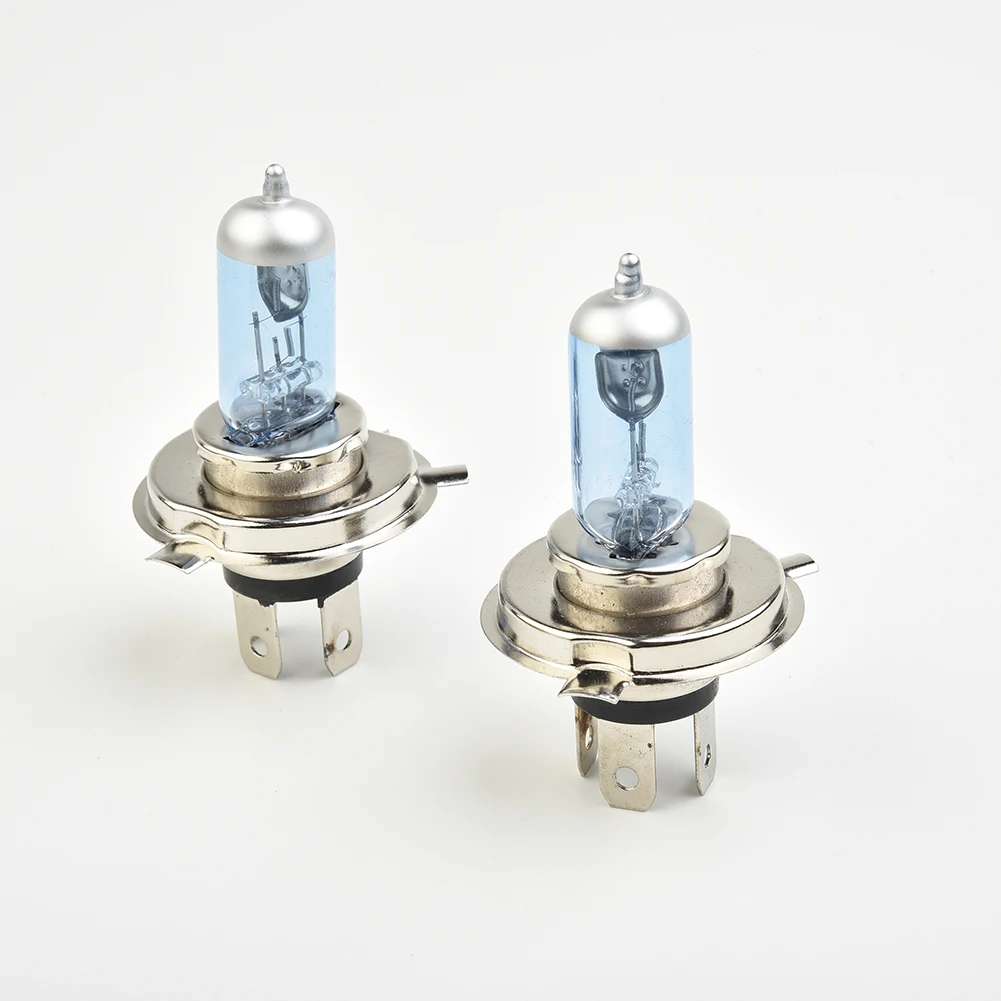 2 stk.  h4 led 100w bil halogenpære 12v led halogenlys super xenon hvid forlygtelampe biltilbehørspærer blå skal