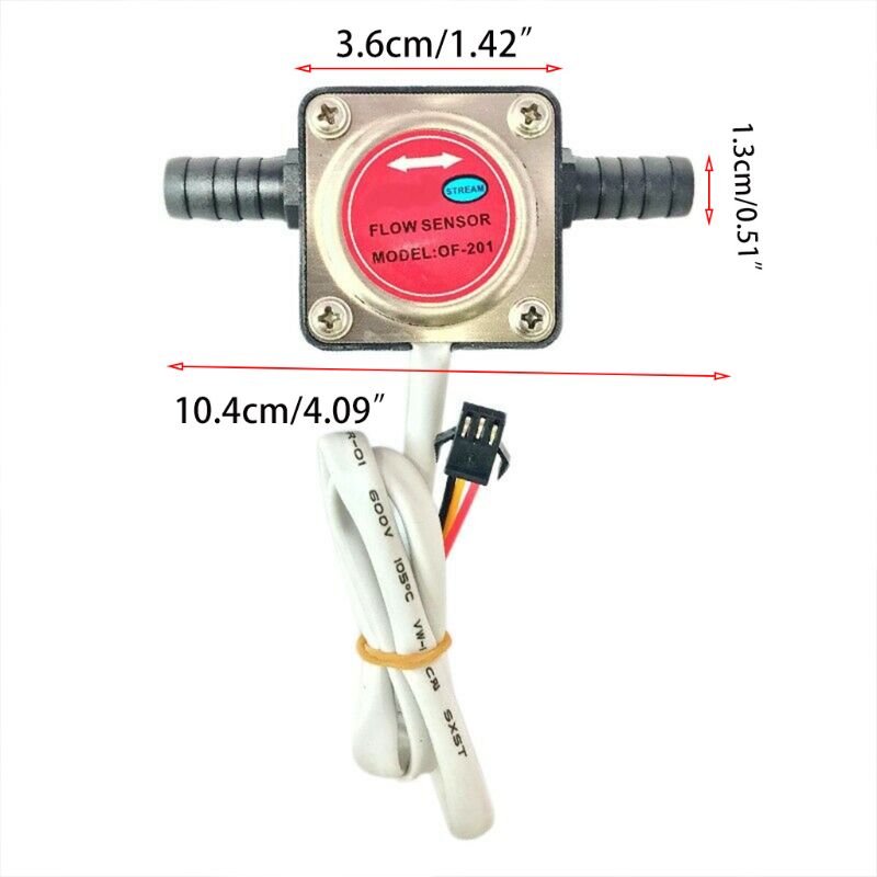 3\" Flow Meter Round Cover Indicator Sensor Counter Hall Flowmeter Lubricating