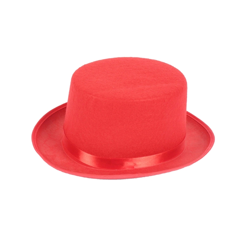 Chapeau haut de forme pour adulte/enfant cylindre chapeau magicien chapelier fou Costume de fête Fedora chapeau de magicien pour: WHITE