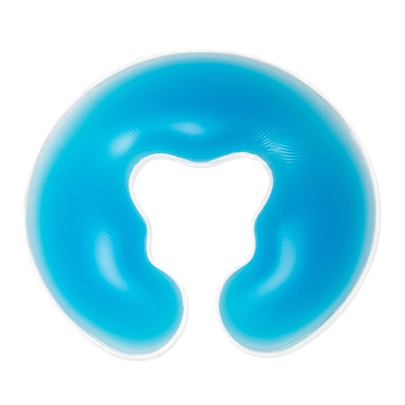 Cojín de silicona suave para masaje en forma de U, almohadilla de Gel para Spa, relajante, para el cuidado de la salud, 1 Uds.: blue