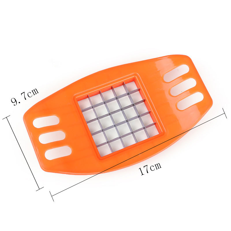 Potato Chip Cutter Stainless Steel Cutter Easy grip Vegetable French Fry Chopper Chips Making Tool Kitchen Gadgets Accessories: Default Title