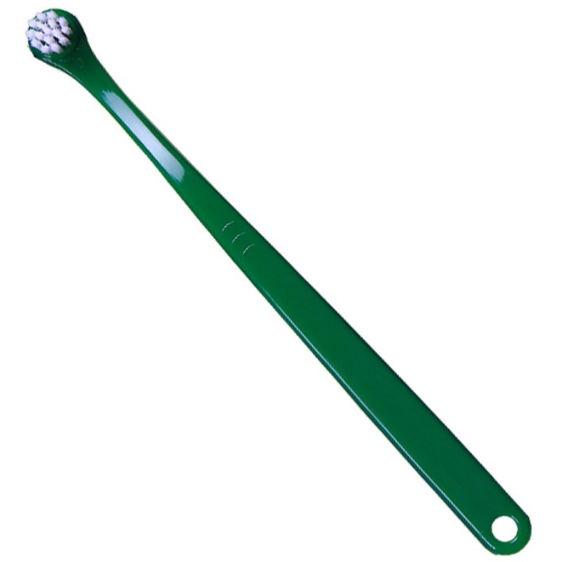 Escova de dentes para cães, cabeça pequena, escova de dentes para animais de estimação, 2 peças, conjunto de limpeza de dentes para cães, cuidados bucais, filhote de cachorro, cabo longo, escova de dentes para gatos: M / Cáqui Escuro
