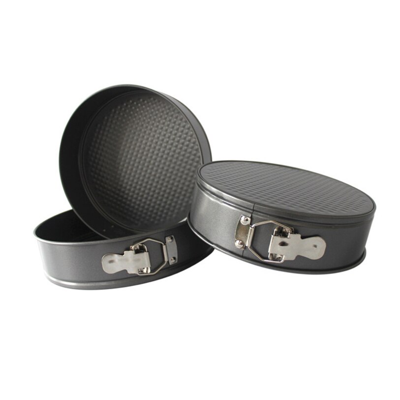 Panelas de cozimento antiaderente de aço carbono bolos moldes bandeja de metal redondo bolo assadeira removível fundo bakeware ferramentas de cozimento de bolo