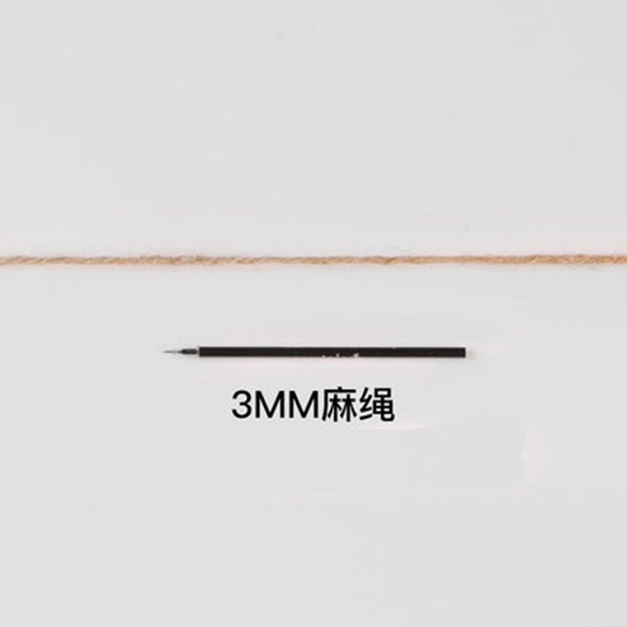 10M 50M 200M 400M Hennep Jute Cord Diy/Decoratieve Handgemaakte Twisted Touw Accessoire Voor Papier crafting Verpakking Doos Lijn: 3mm 200m