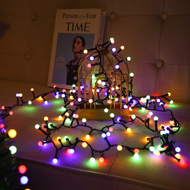 5M 10M Fairy Guirlande Led Ball String Lights Waterdichte 8 Modi Power Voor Kerstboom Wedding Thuis Indoor decoratie